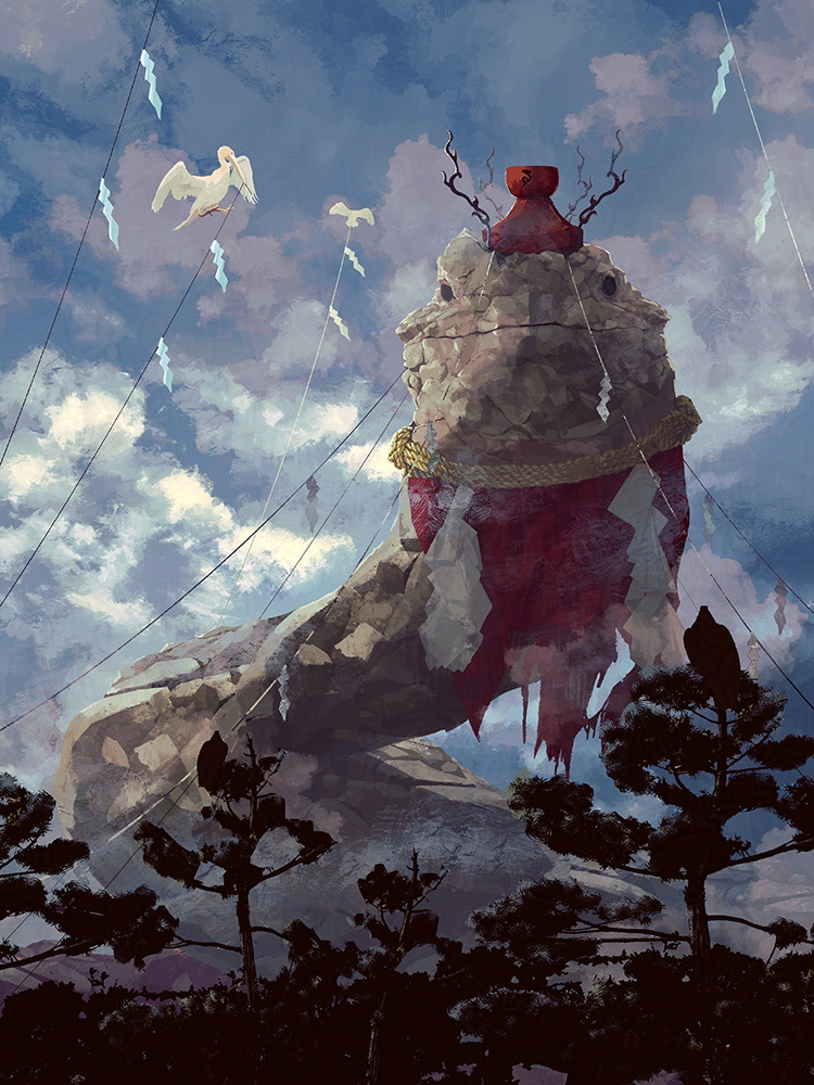 This is a pixiv picture whose title is 巳岩.