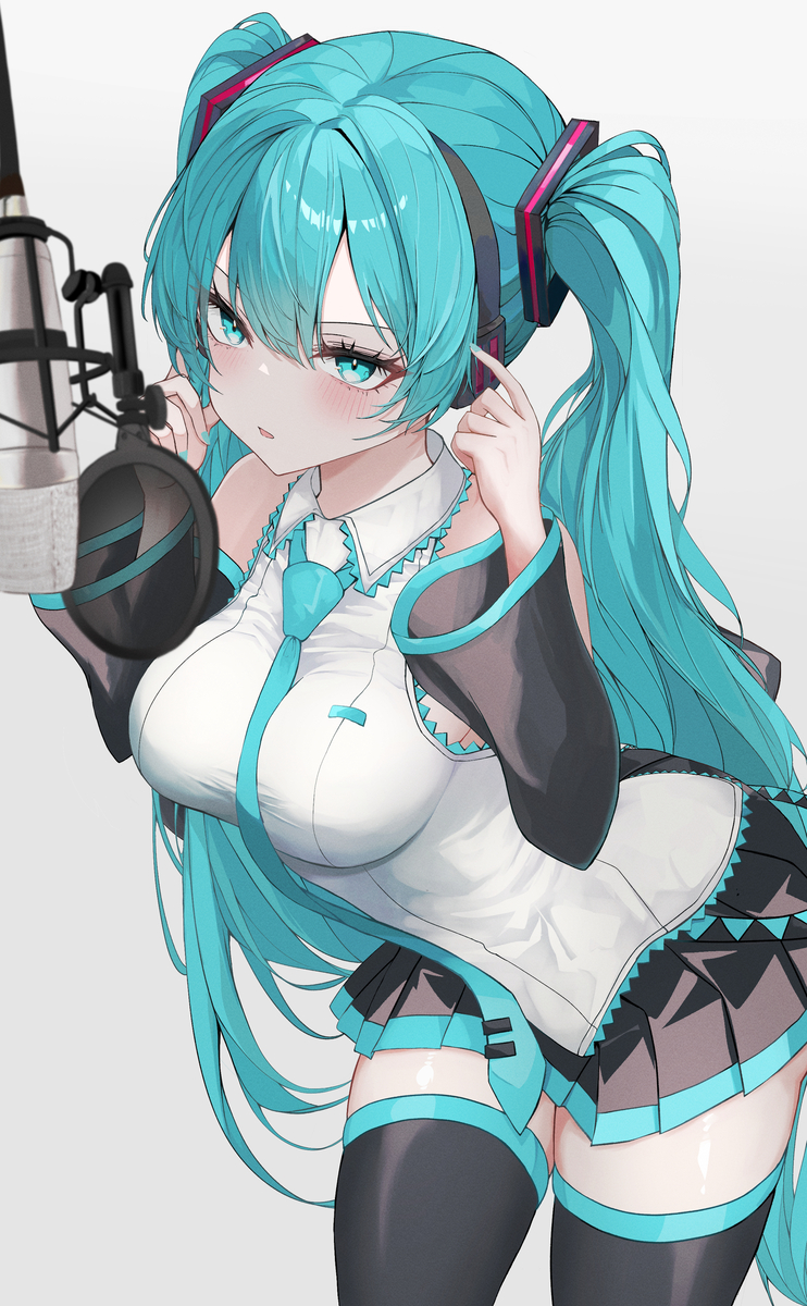 This is a pixiv picture whose title is レコミク.