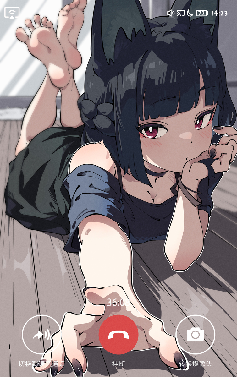 This is a pixiv picture whose title is 穿便服的雅小姐与你视频通话.
