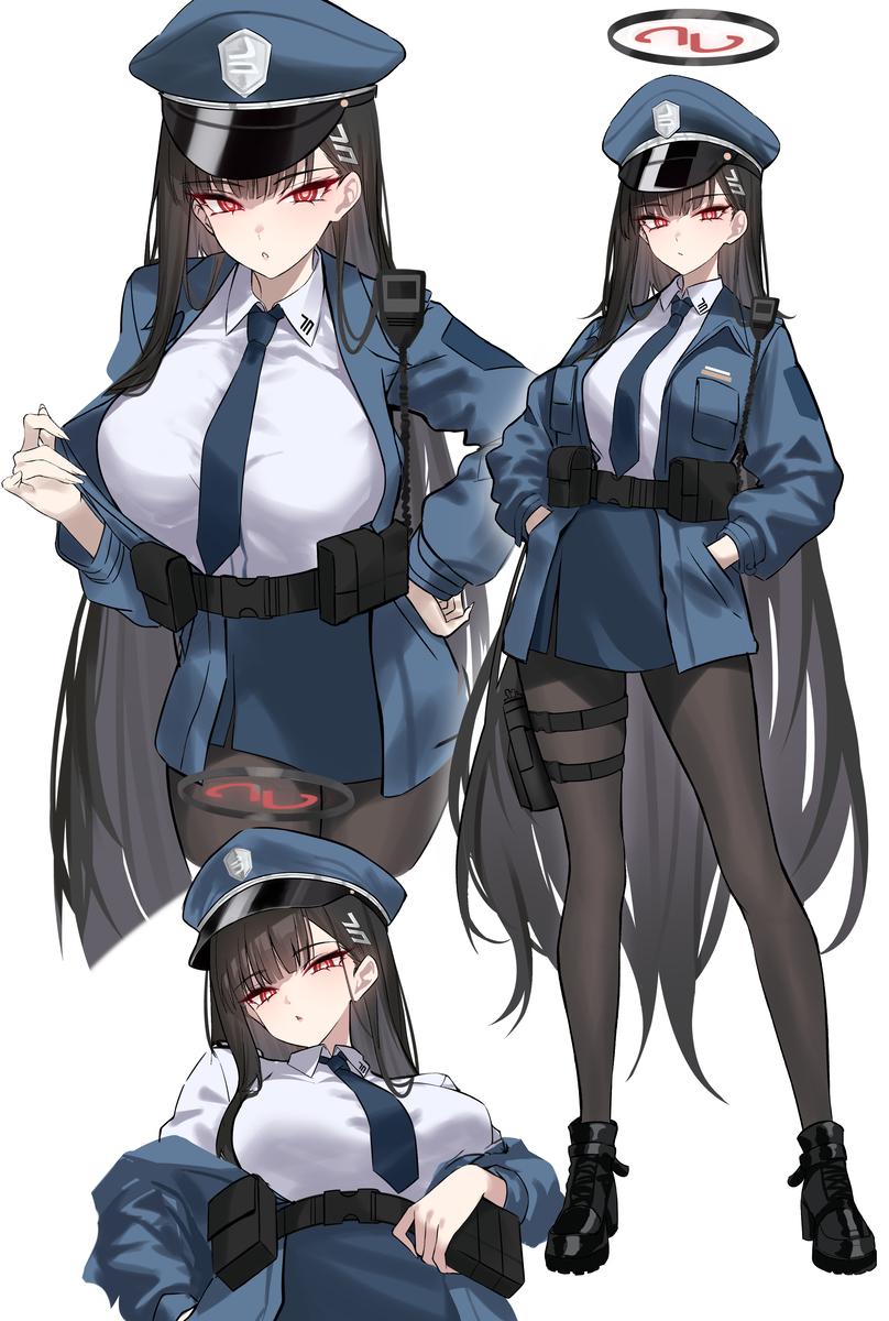 This is a pixiv picture whose title is 👮‍♀️.