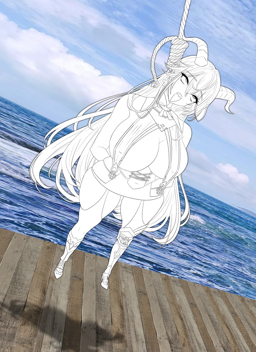 This is a pixiv picture whose title is Hang Aegir（Unfinished）.