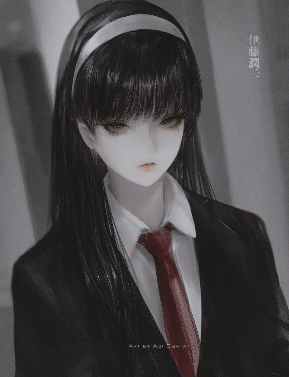 This is a pixiv picture whose title is Tomie kawakami.