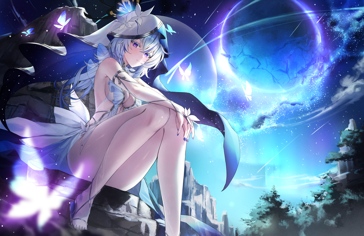 This is a pixiv picture whose title is In a dream.