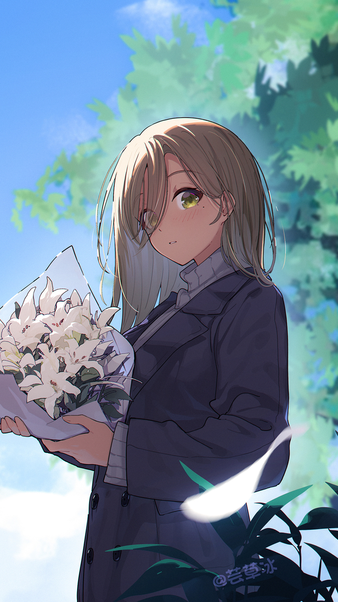 This is a pixiv picture whose title is 长发Rupa🥰.