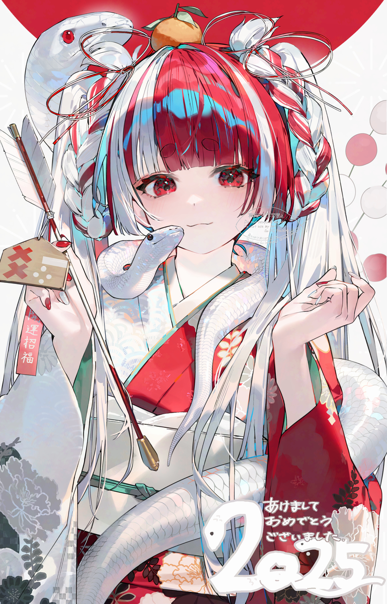 This is a pixiv picture whose title is 🐍.