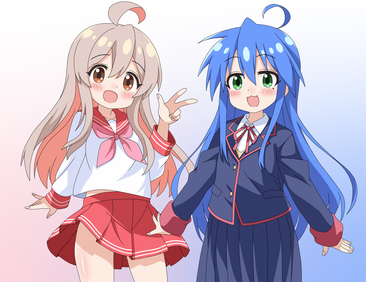 This is a pixiv picture whose title is まひろちゃんとこなちゃん.
