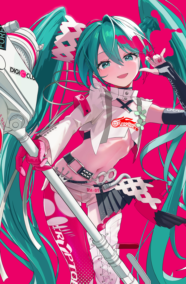 This is a pixiv picture whose title is レーシングミク2025.