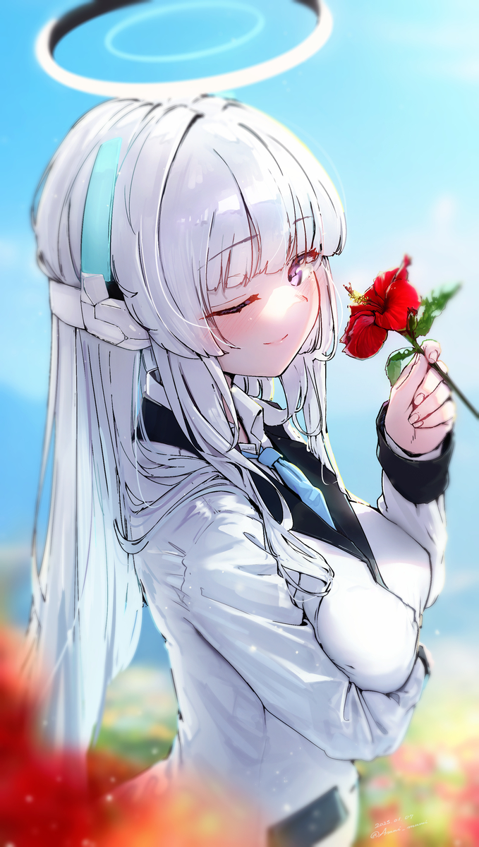 This is a pixiv picture whose title is ノア X ヒビスカス.