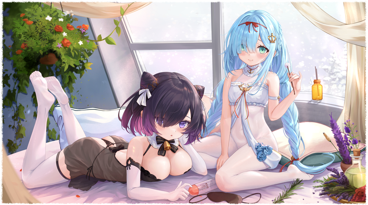 This is a pixiv picture whose title is Snow,  sage, rosemary, and thyme.