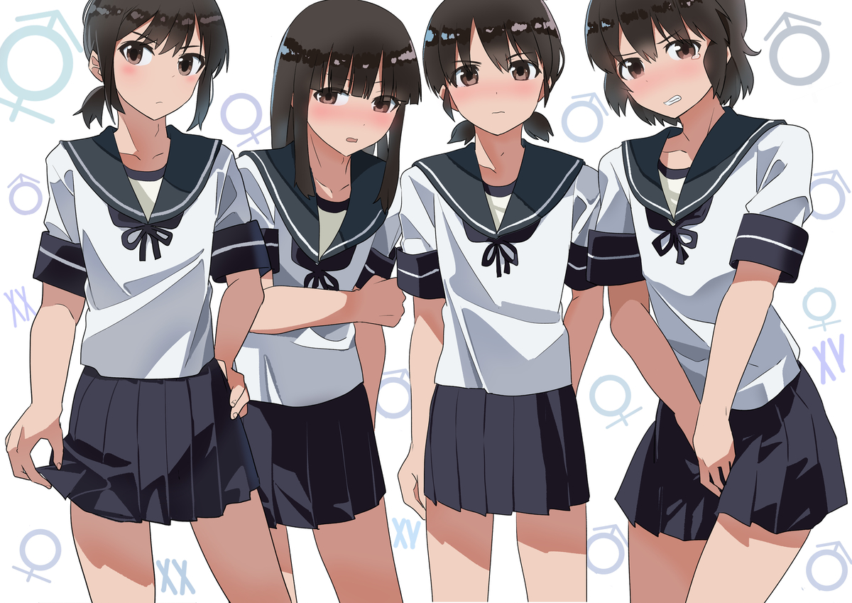 This is a pixiv picture whose title is 元男子艦娘.