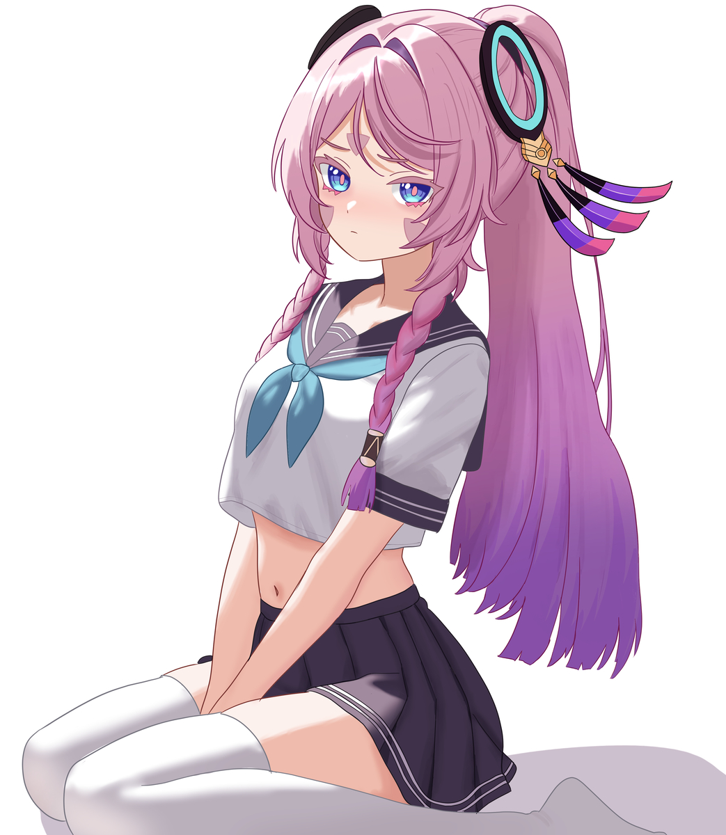 This is a pixiv picture whose title is Citlali school girl.