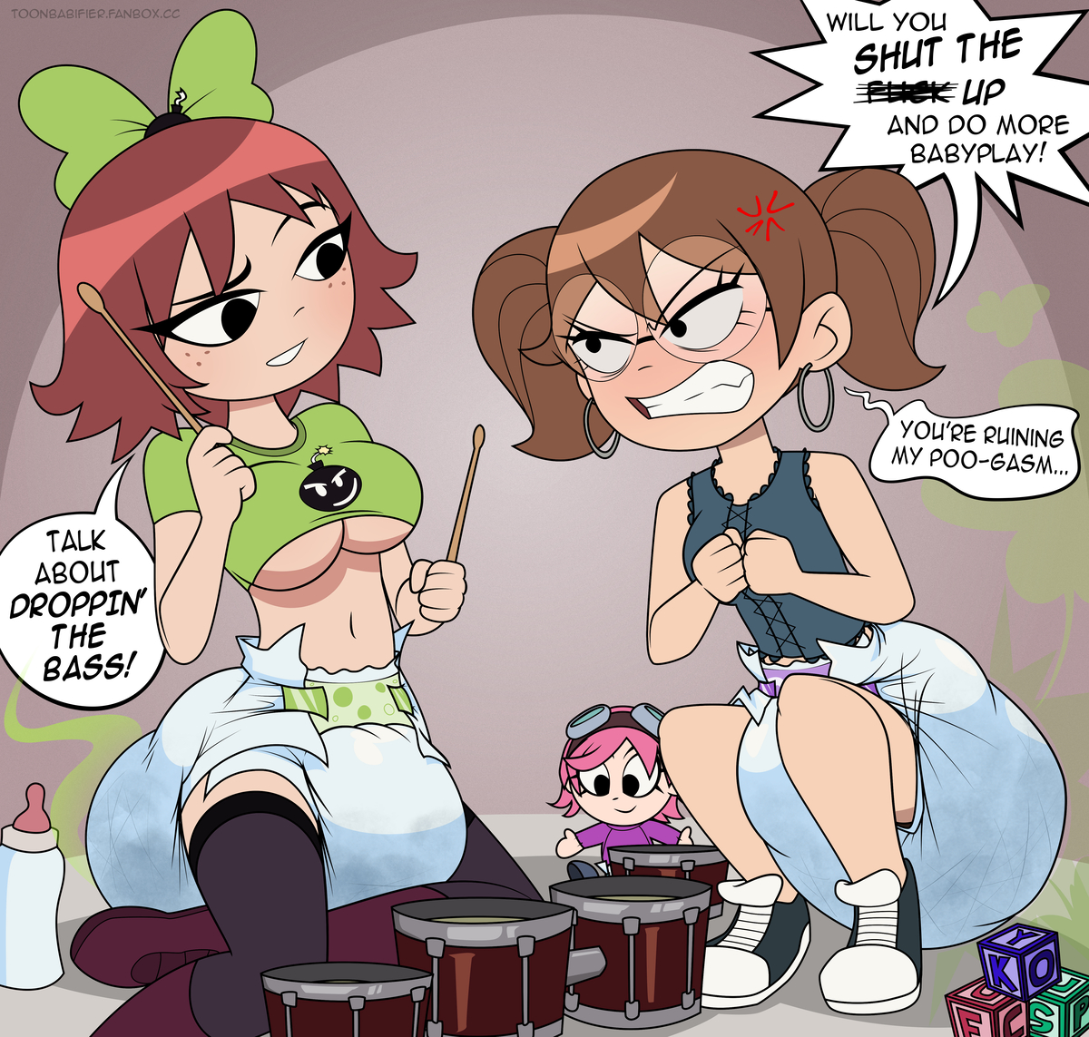 This is a pixiv picture whose title is COMM - Kim Pine and Julie Powers.