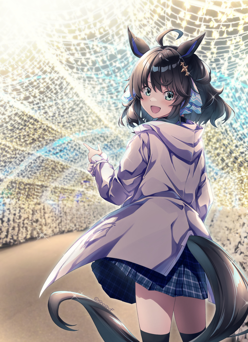 This is a pixiv picture whose title is タクトちゃんとメガイルミデート.
