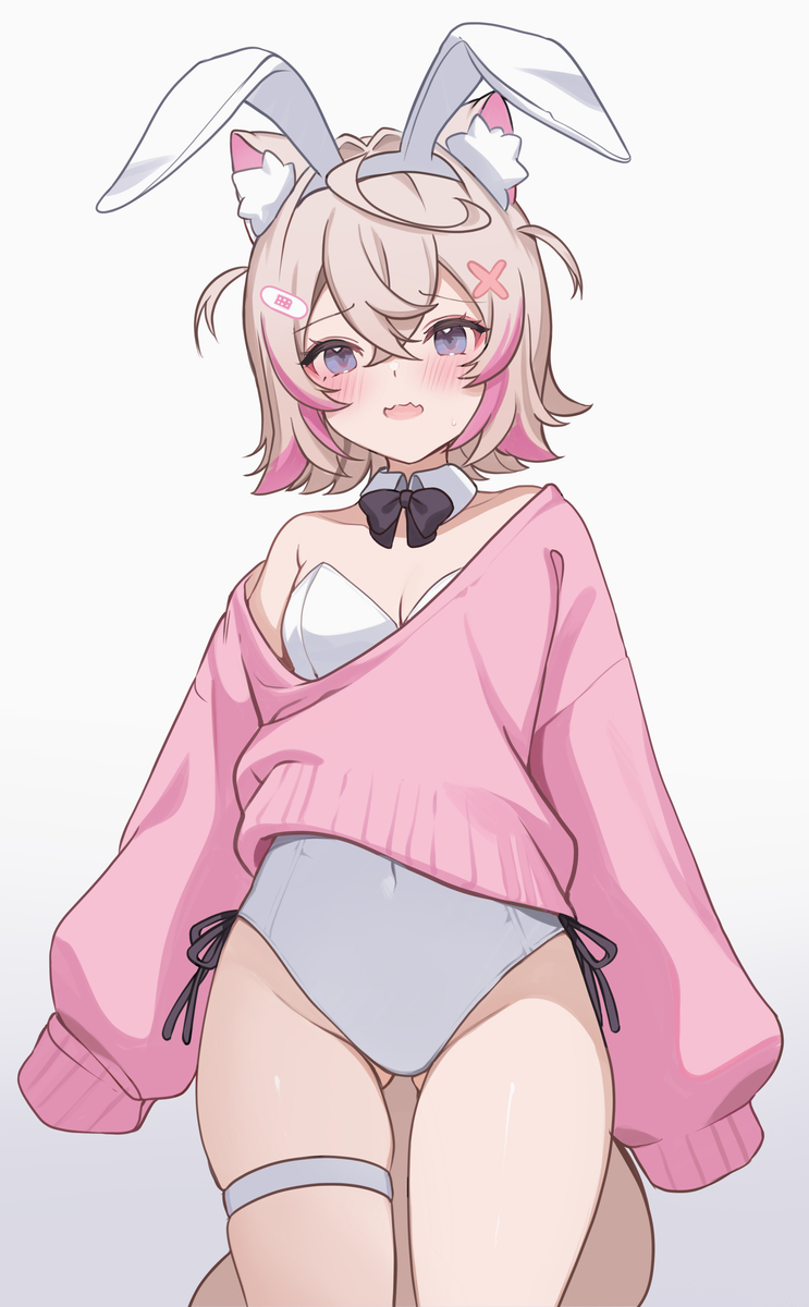 This is a pixiv picture whose title is Mococo 🐰.