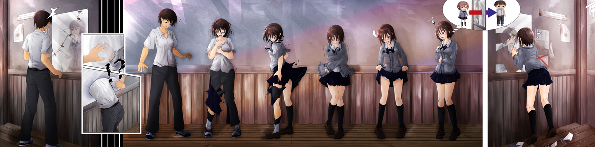 This is a pixiv picture whose title is TSFのシークエンス (その12).