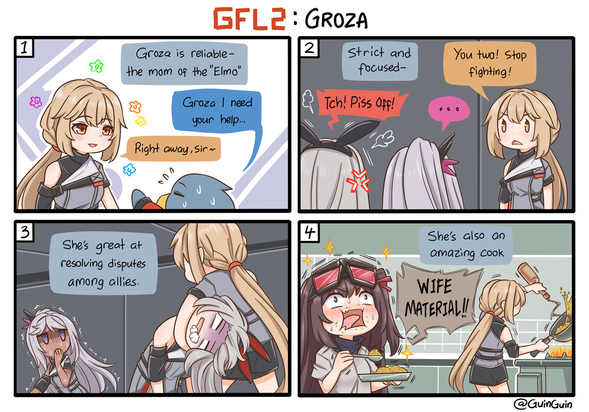 This is a pixiv picture whose title is GFL2: Groza.