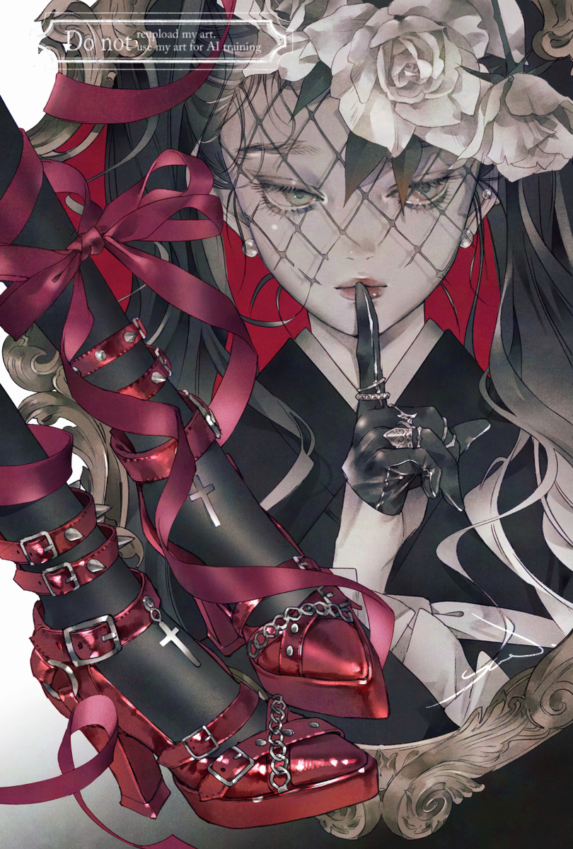 This is a pixiv picture whose title is 【童話シリーズ】赤い靴.