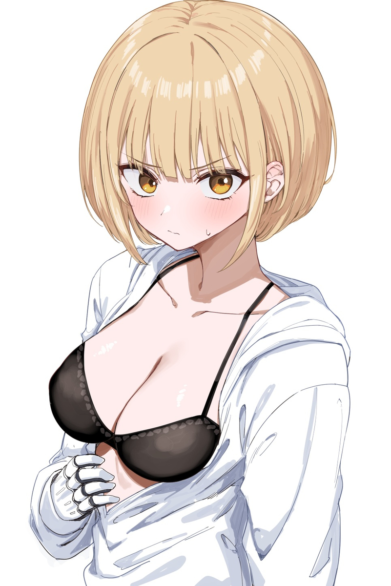 This is a pixiv picture whose title is 白パーカー千璃.