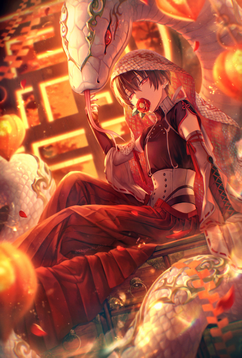 This is a pixiv picture whose title is 巳.