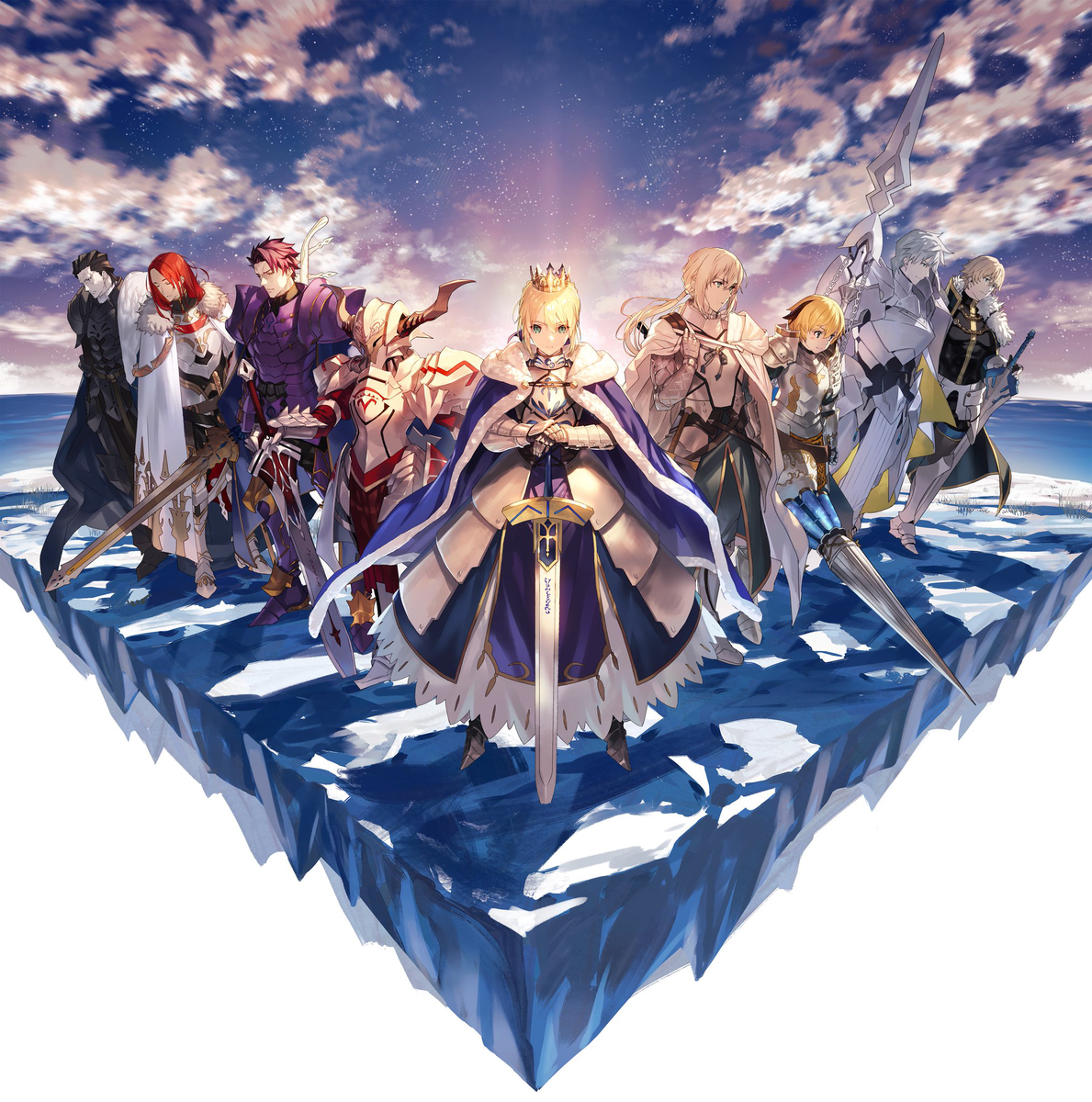 This is a pixiv picture whose title is 円卓の騎士.