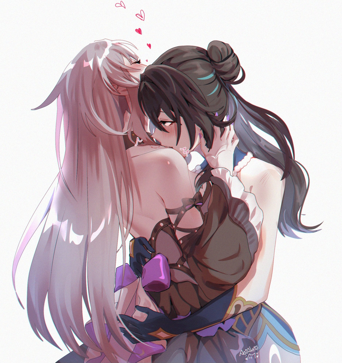 This is a pixiv picture whose title is The Herta.