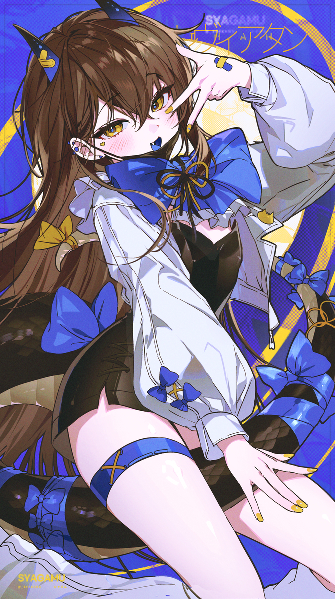 This is a pixiv picture whose title is OC.