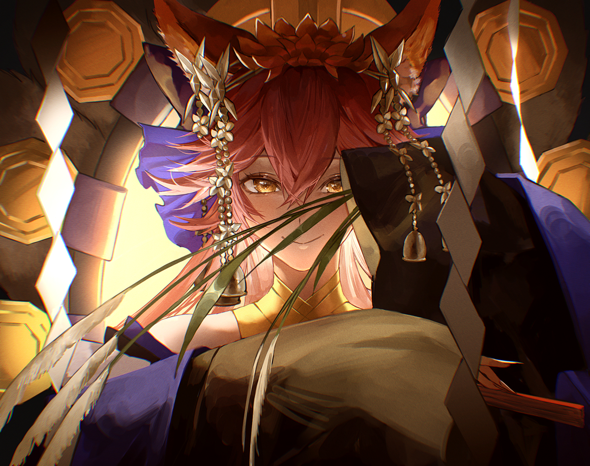 This is a pixiv picture whose title is 玉藻の前.