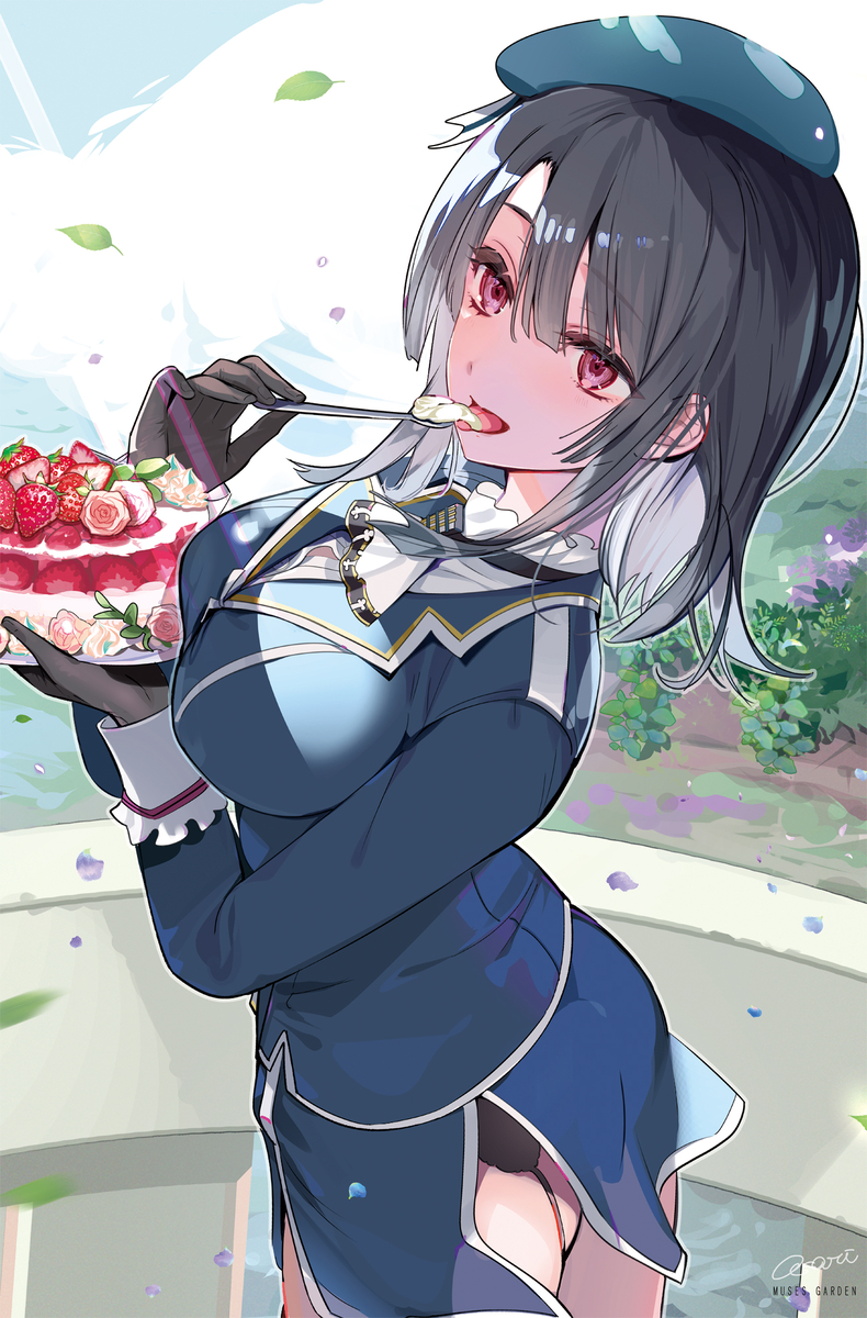 This is a pixiv picture whose title is 【C105新グッズ】　高雄とケーキ.