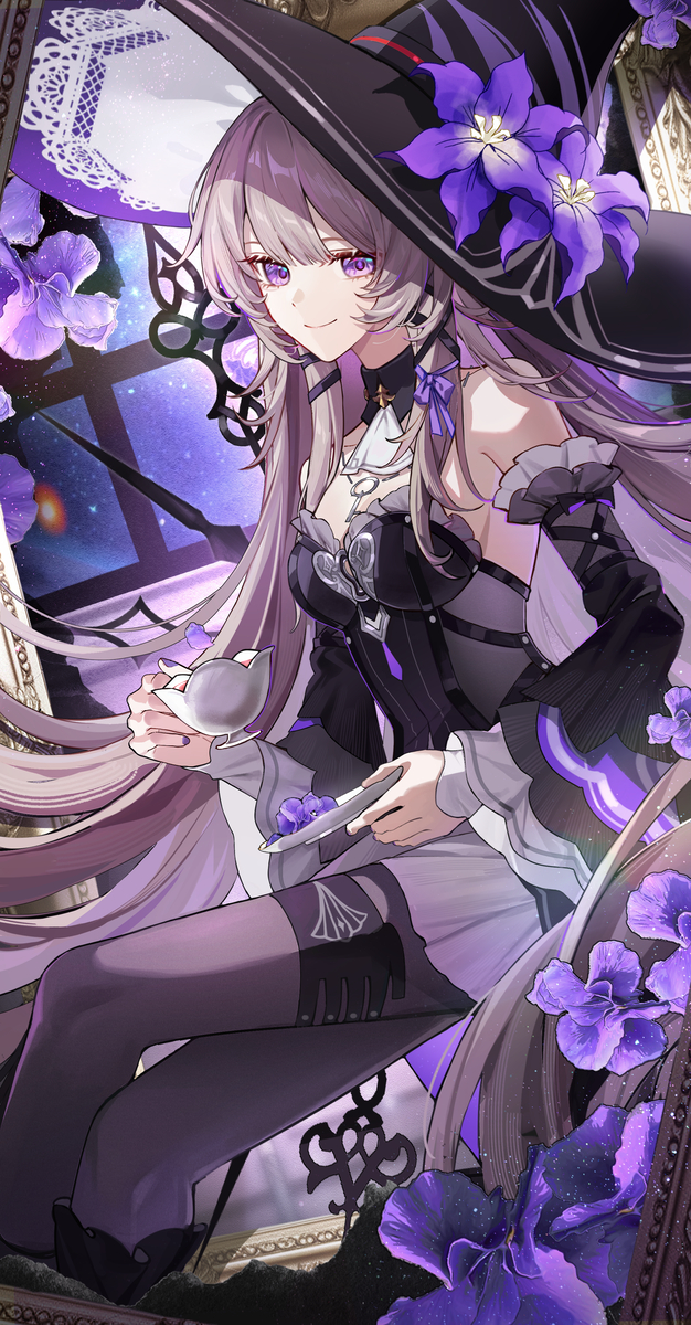 This is a pixiv picture whose title is 画像里的魔女.
