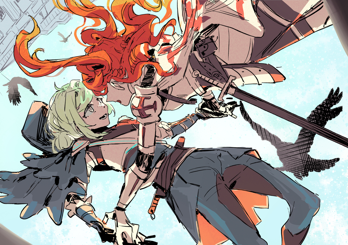 This is a pixiv picture whose title is Assassin's Creed collaboration.