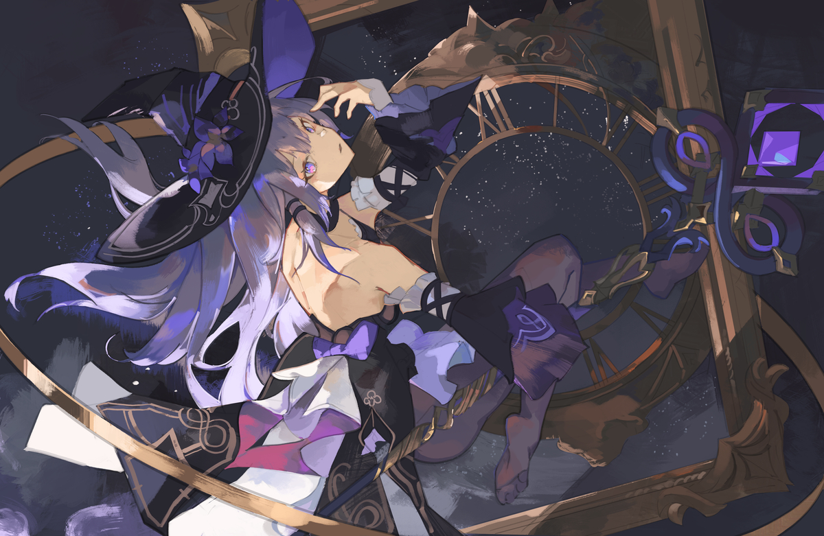 This is a pixiv picture whose title is The Herta.