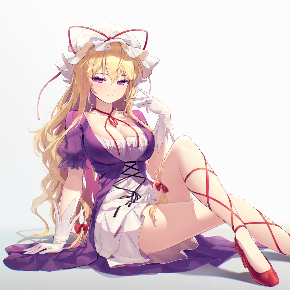This is a pixiv picture whose title is 八雲紫.