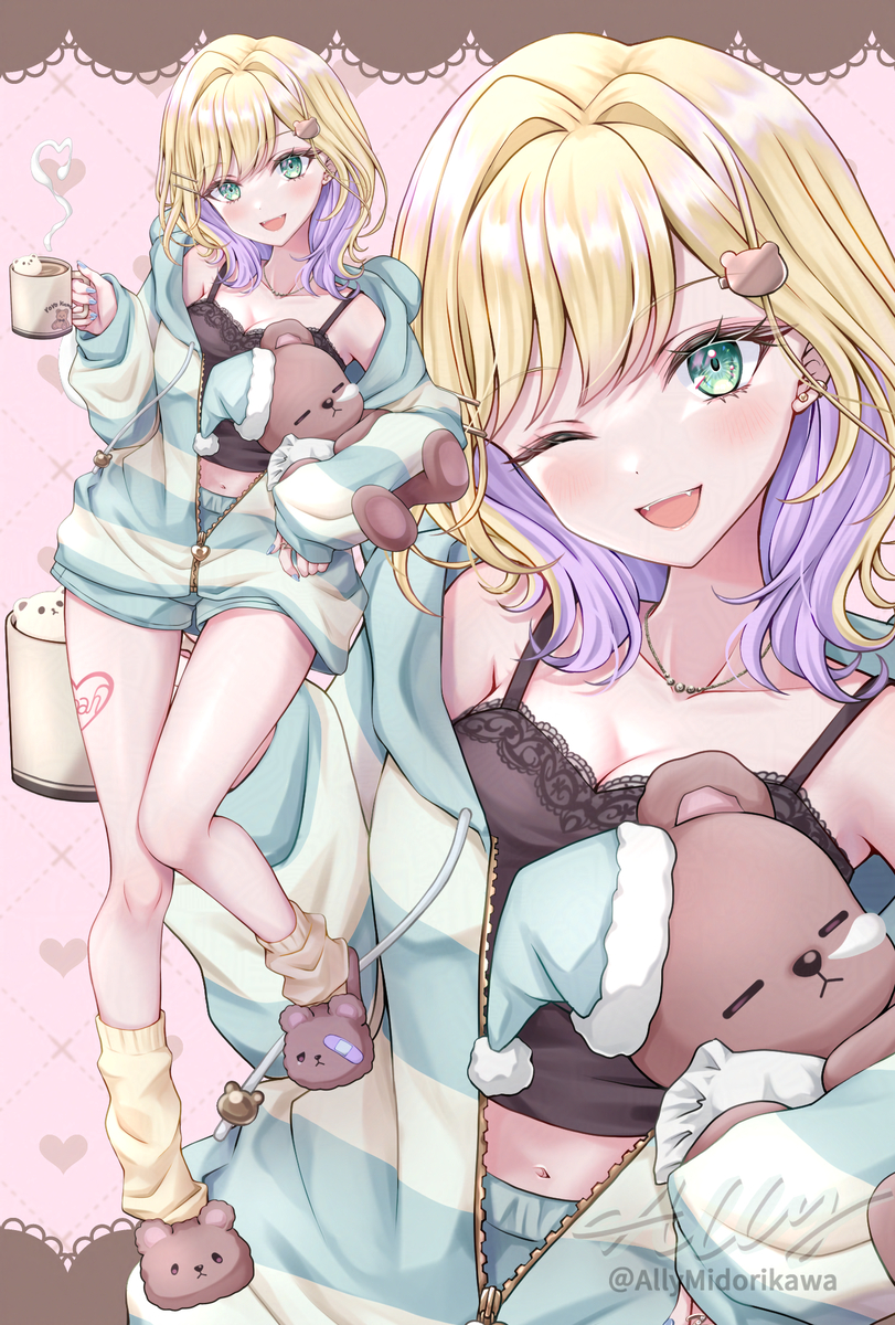 This is a pixiv picture whose title is 部屋着のあちゃん.