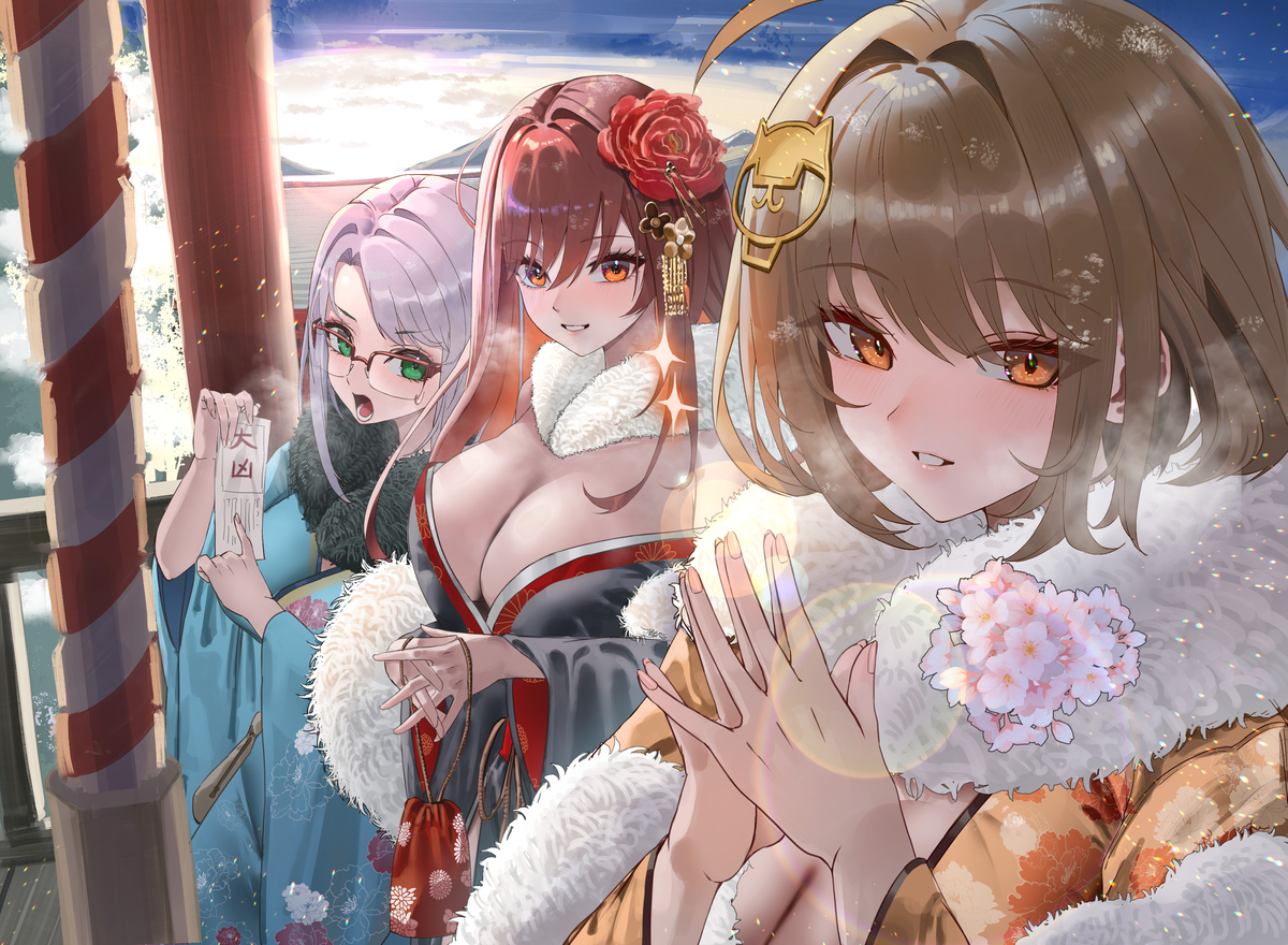 This is a pixiv picture whose title is Happy New Year 2025.