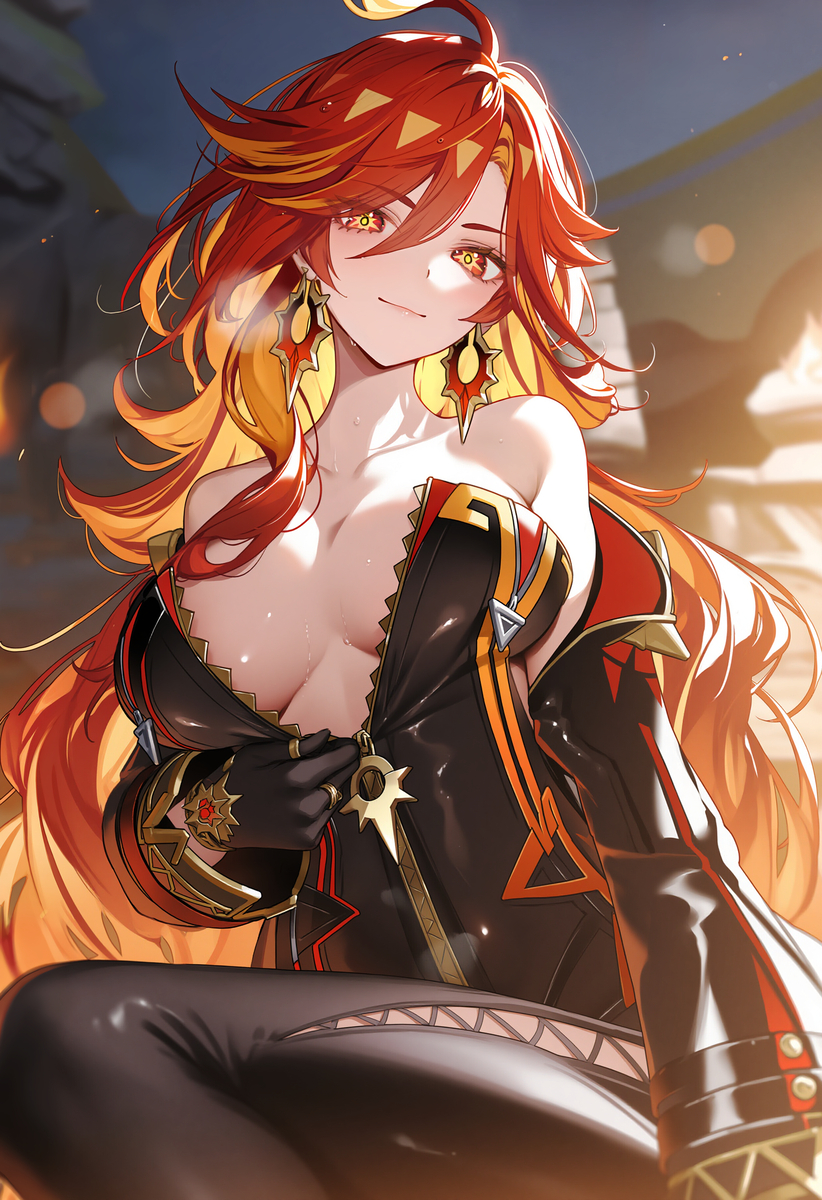 This is a pixiv picture whose title is 大战结束后和玛薇卡的一个夜晚.