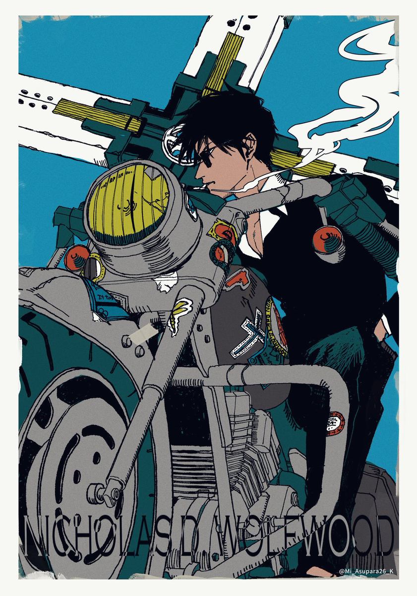 This is a pixiv picture whose title is TRIGUN.