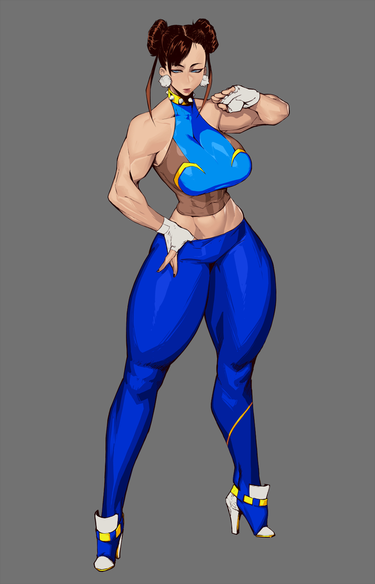 This is a pixiv picture whose title is Chun Li.