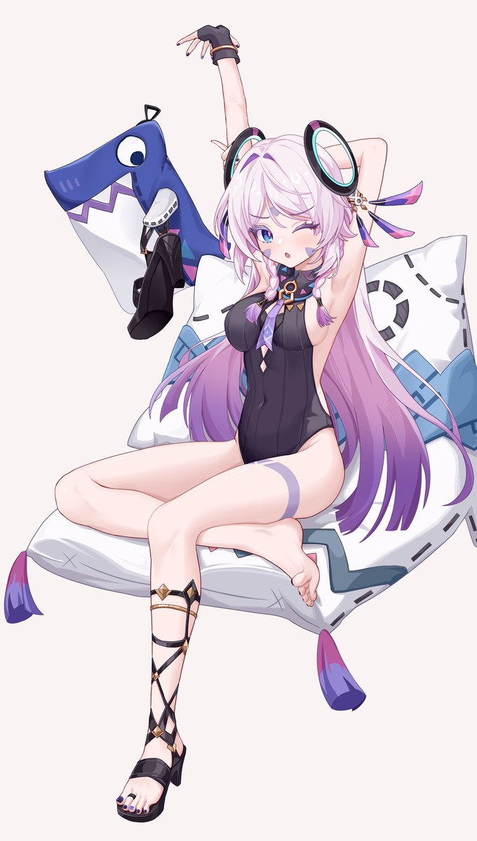 This is a pixiv picture whose title is 茜特菈莉.