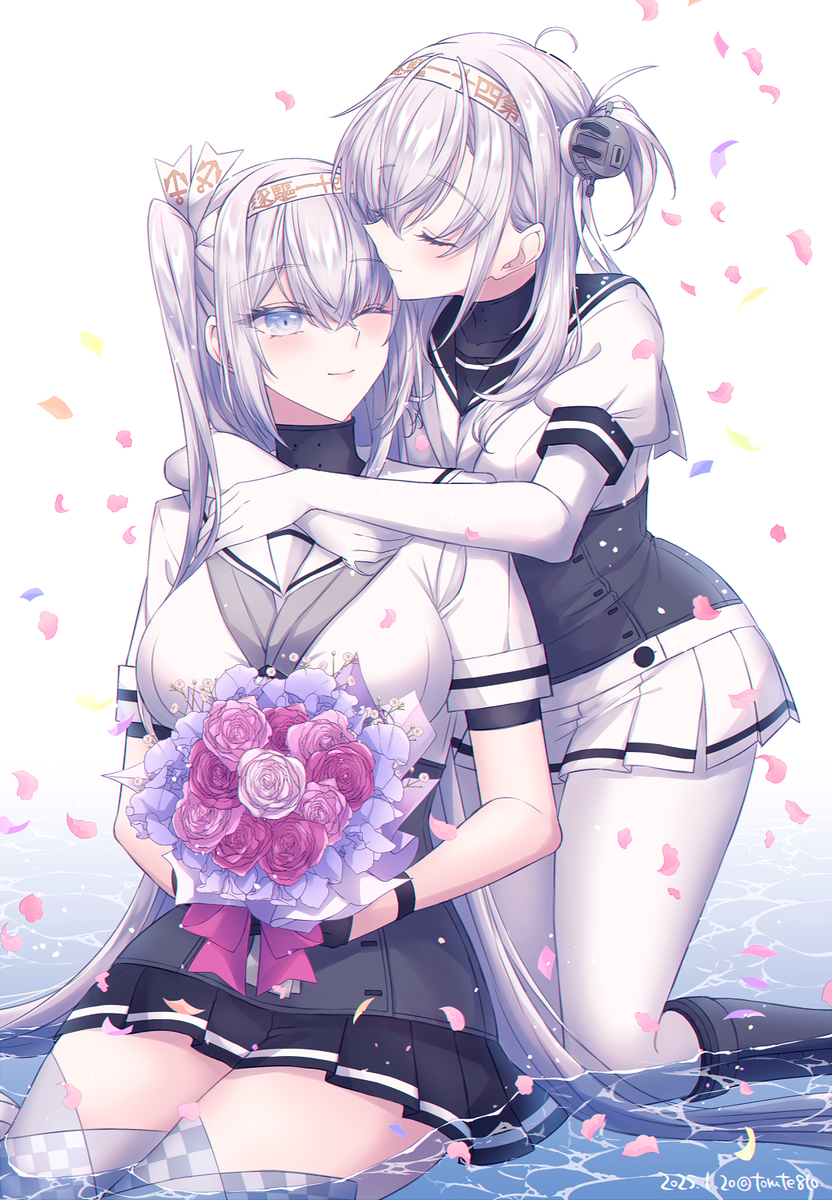 This is a pixiv picture whose title is 愛しい妹への祝福を唇にこめて.