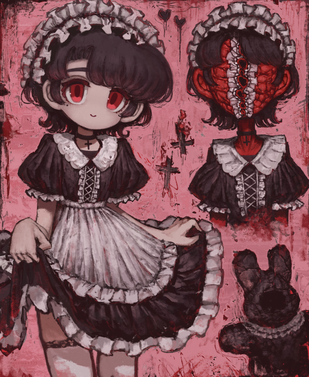 This is a pixiv picture whose title is 憂糖と愛化粧.