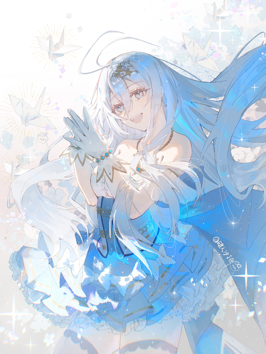 This is a pixiv picture whose title is 画了偶像蕾娜.