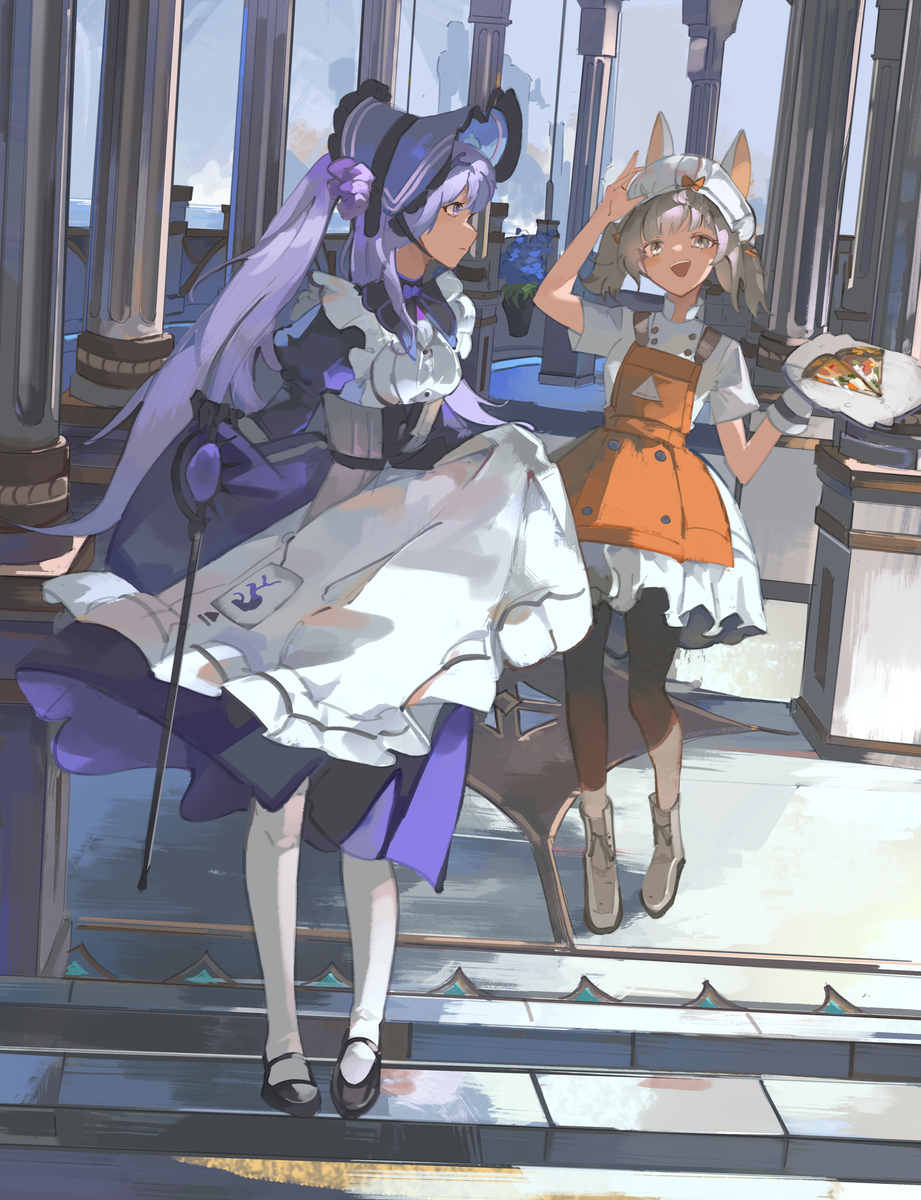This is a pixiv picture whose title is Rosemary and Margherita.