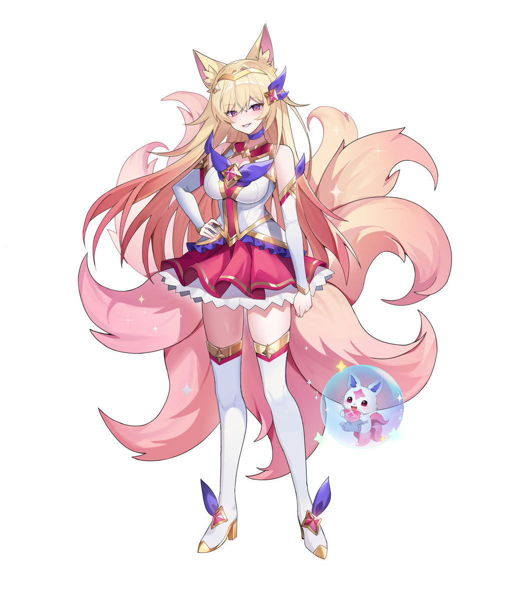 This is a pixiv picture whose title is Star Guardian ahri.