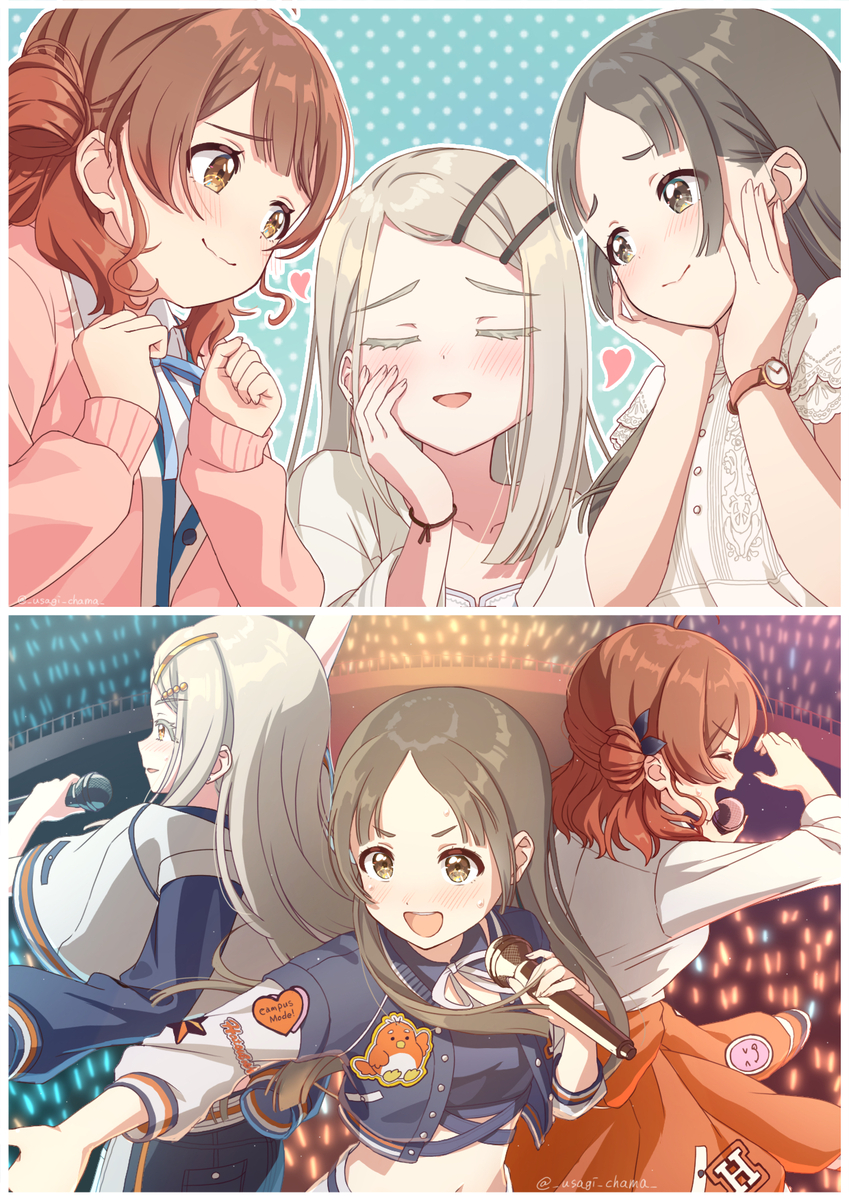 This is a pixiv picture whose title is 友達で、ライバルで.