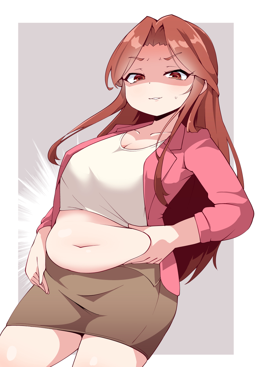This is a pixiv picture whose title is ［skeb］ちょいぽちゃ財前時子さん.