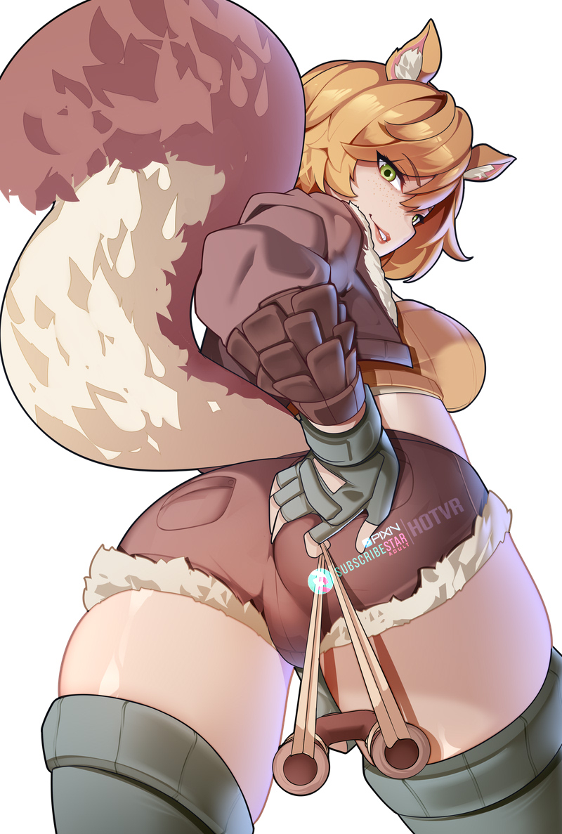 This is a pixiv picture whose title is Squirrel girl's booty..