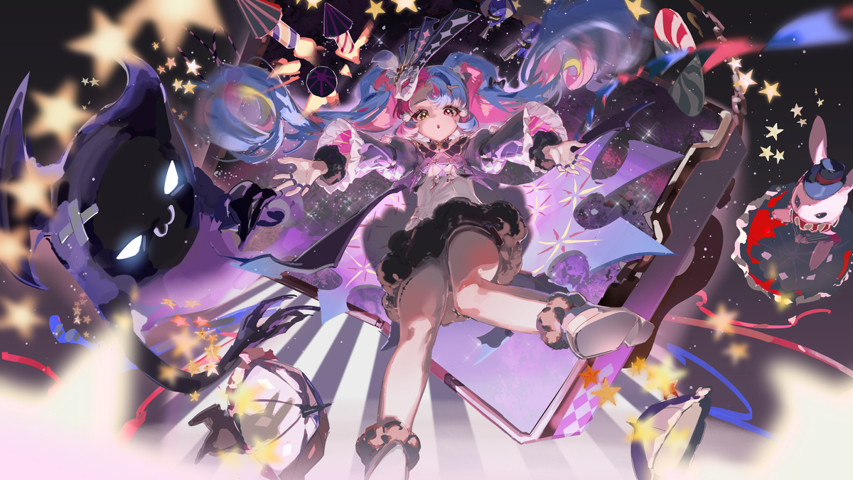 This is a pixiv picture whose title is 洛可可的箱中舞台.
