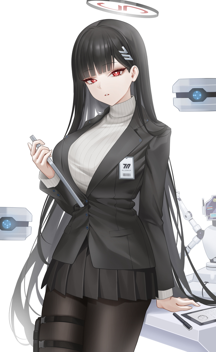 This is a pixiv picture whose title is 会長.