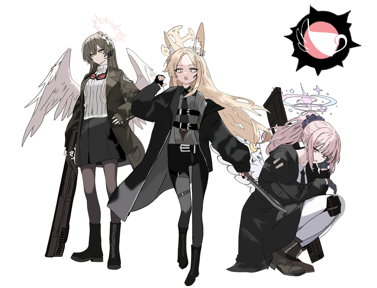 This is a pixiv picture whose title is ティーパーティー×終止符事務所.