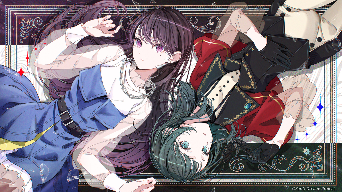 This is a pixiv picture whose title is 『BanG Dream! Ave Mujica』公式FA.
